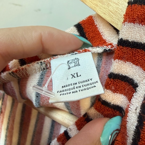 Scotch & Soda Striped Terry Midi Dress Size XL - Picture 3 of 9